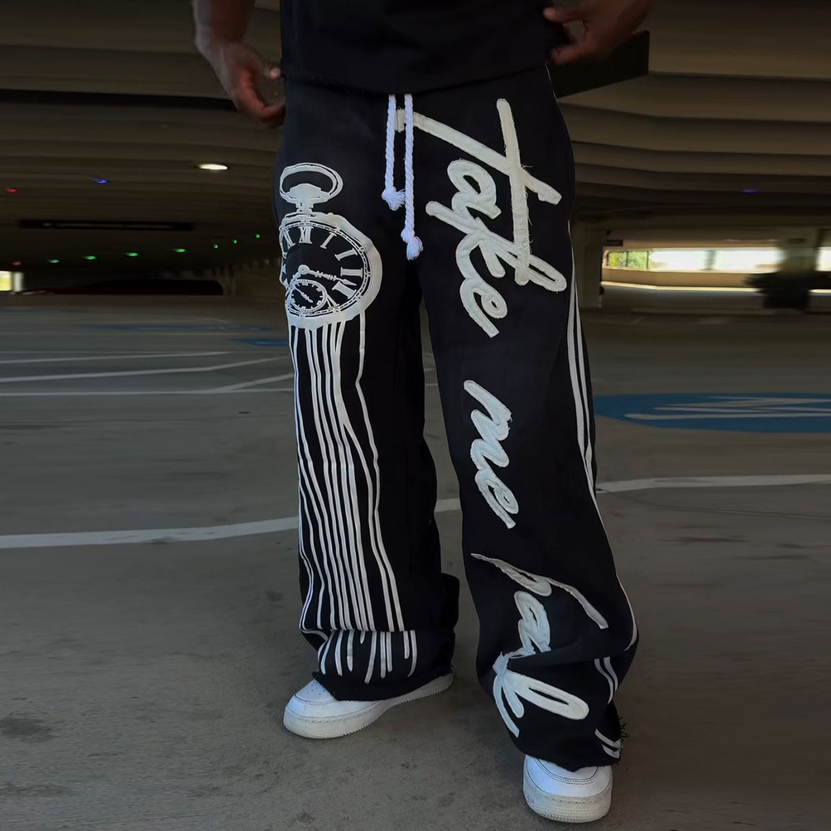 “Take Me Back” Double Waisted Sweatpants