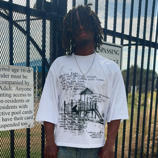 “Memories Fade” Oversized Boxy Tee