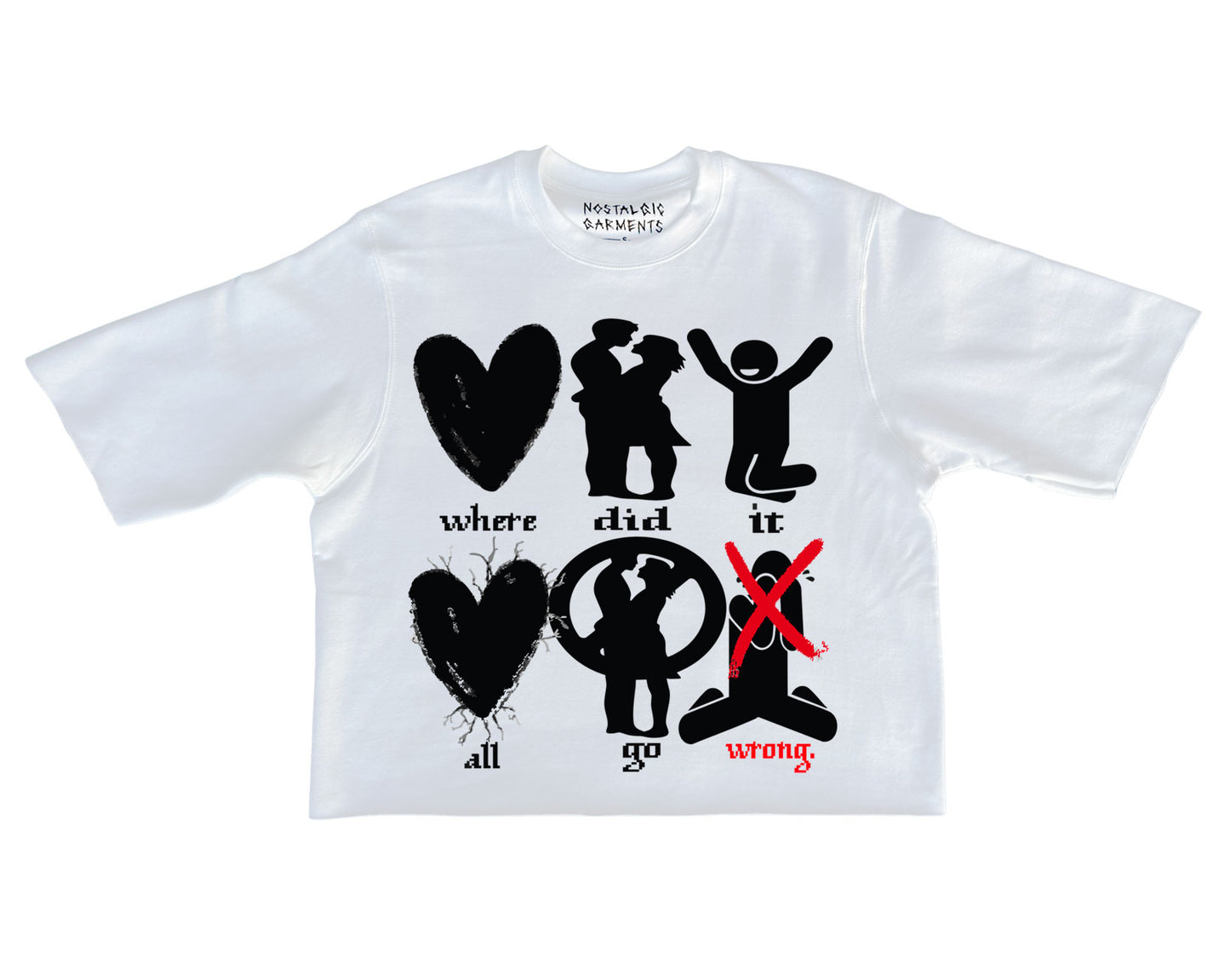 “Gone Wrong” Oversized Boxy Tee