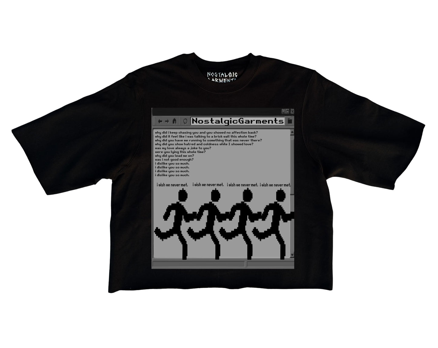 “Never Met” Oversized Boxy Tee