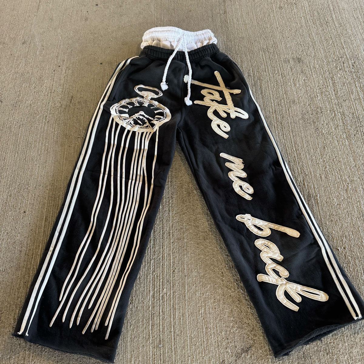 “Take Me Back” Double Waisted Sweatpants