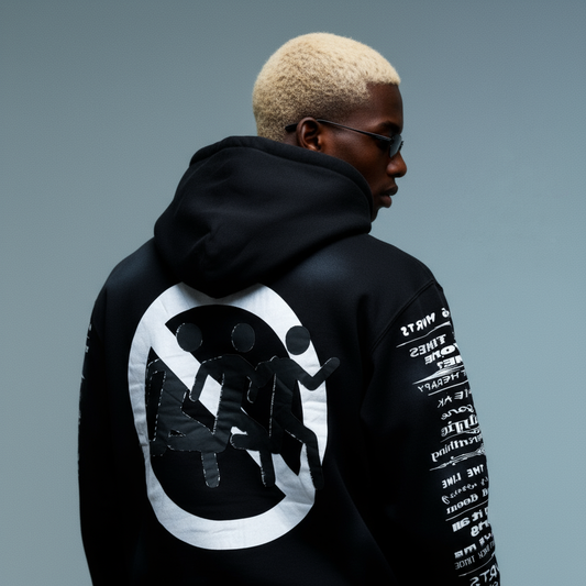 'Pain Hurts' - Black Zip Up Hoodie