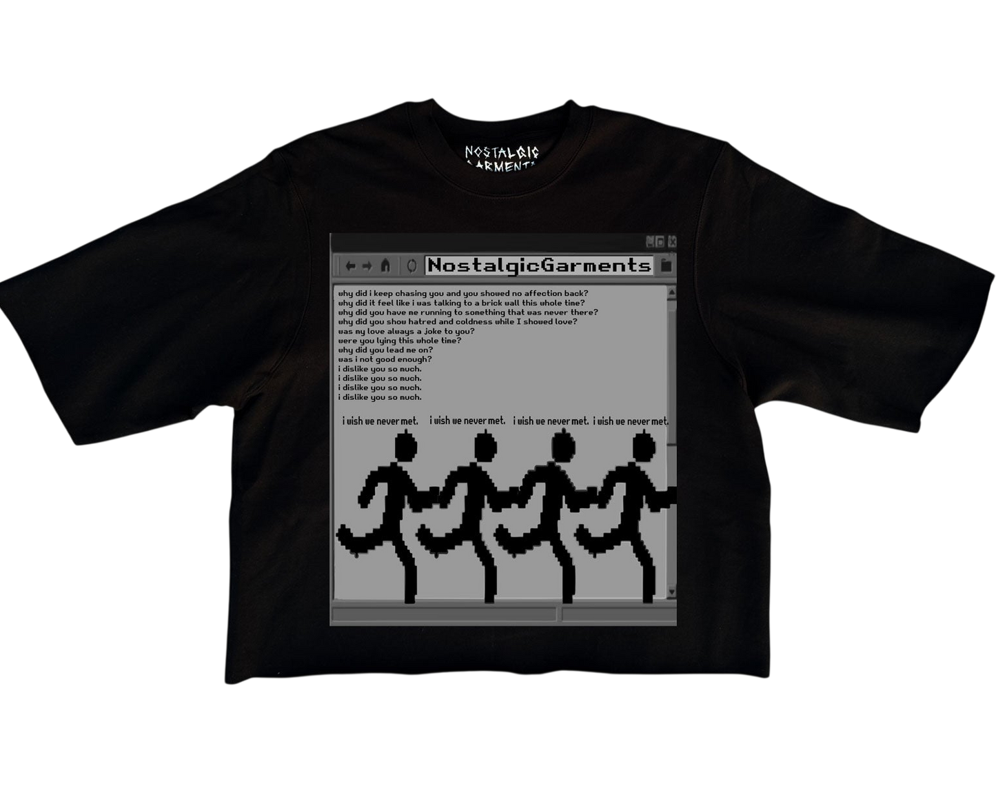 “Never Met” Oversized Boxy Tee