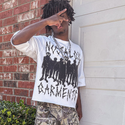 “Mysterious Figures” Oversized Boxy Tee