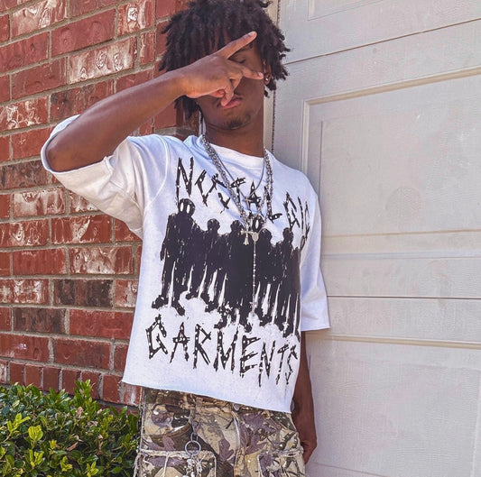 “Mysterious Figures” Oversized Boxy Tee