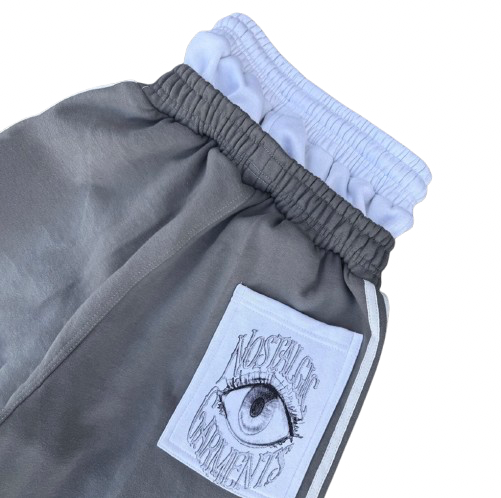 "Grey" Take Me Back Double Waisted Sweatpants