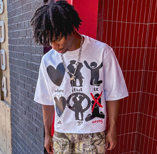 “Gone Wrong” Oversized Boxy Tee