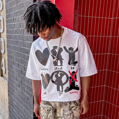 “Gone Wrong” Oversized Boxy Tee