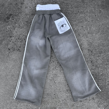 "Grey" Take Me Back Double Waisted Sweatpants