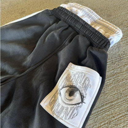 “Black” Take Me Back Double Waisted Sweatpants