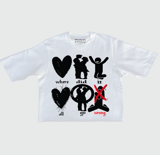 “Gone Wrong” Oversized Boxy Tee