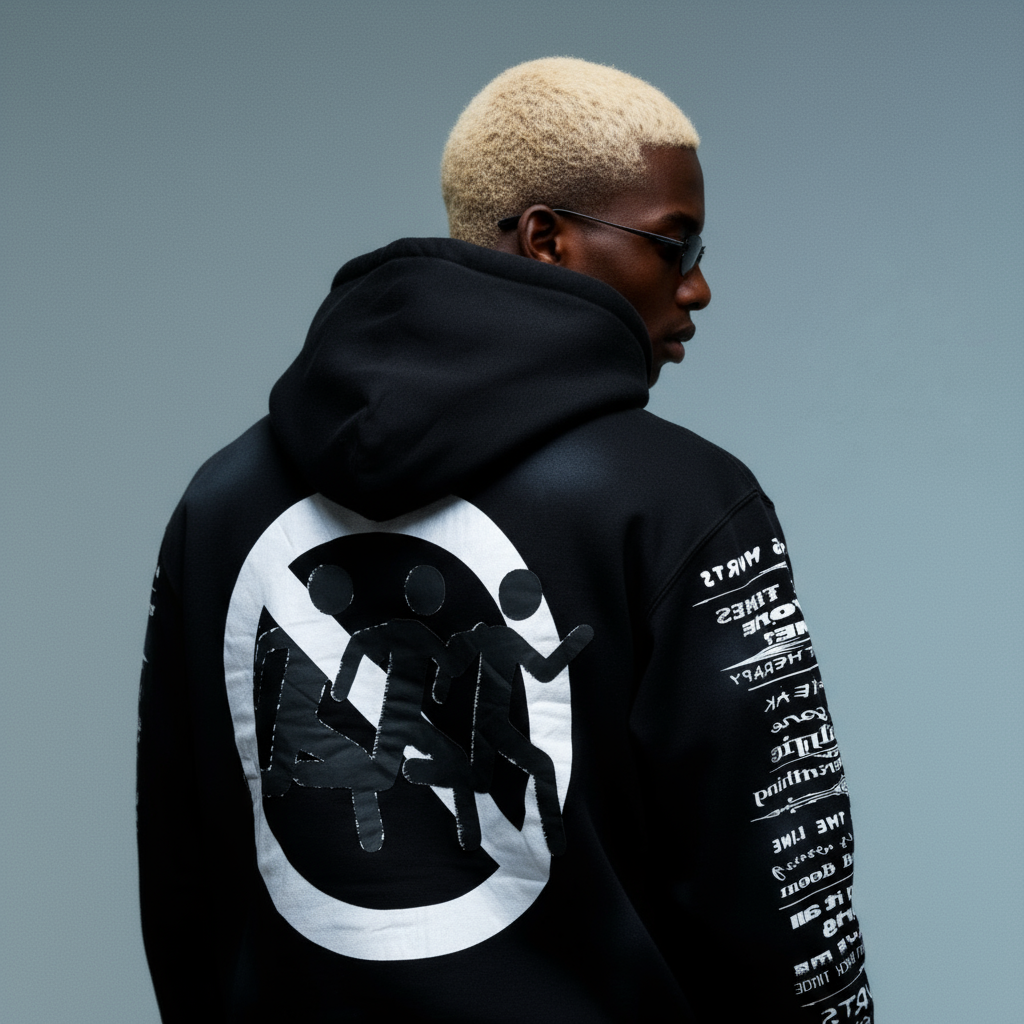 'Pain Hurts' - Black Zip Up Hoodie